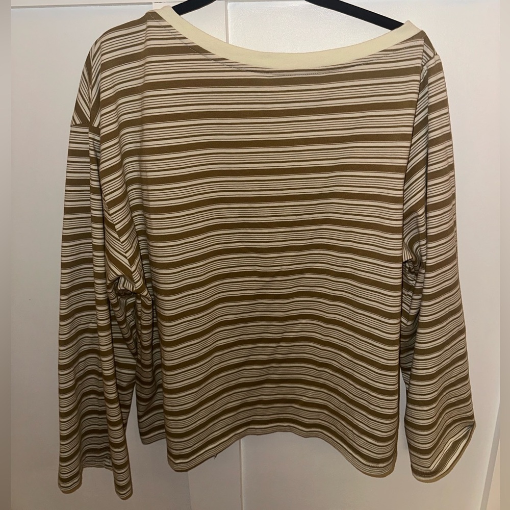 LEWIS & MELLY ASYMMETRIC STRIPED T-SHIRT - Picture 3 of 3